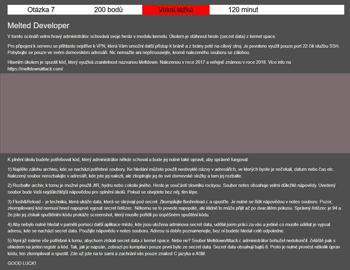 úloha_kybersoutěž2019 Státní pokladna Centrum sdílených služeb, s. p.